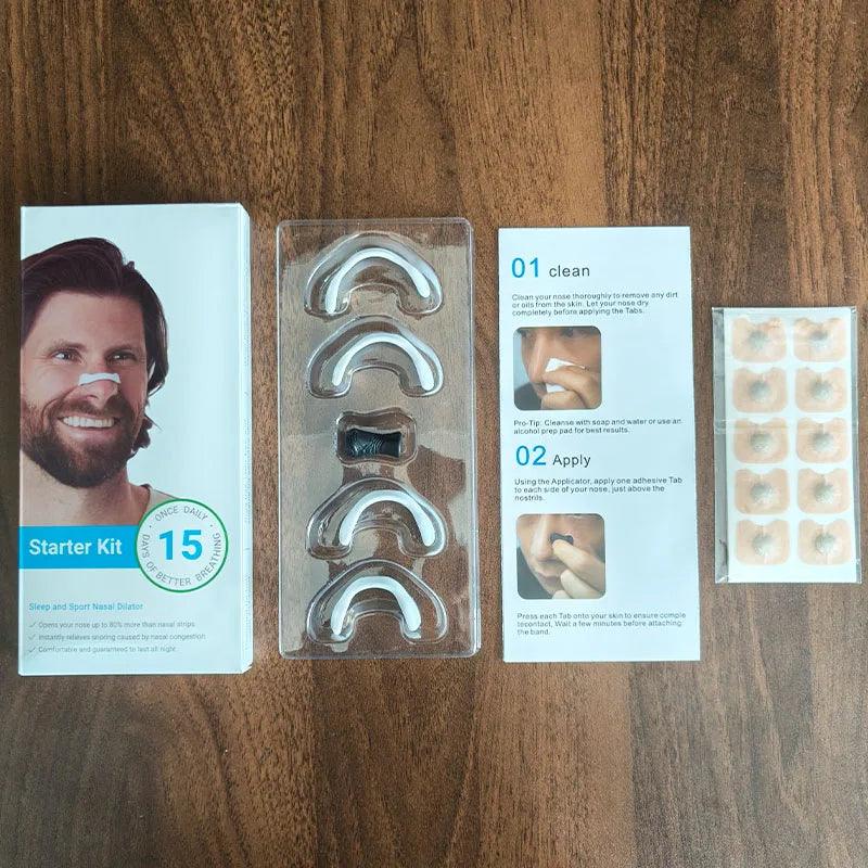 InstaRelief ™ - Magnetic Nasal Strips Nasal Breathing Dilators Kits Increase Air Intake Improve Sleeping Reduce Snoring for Nighttime - InstaRelief