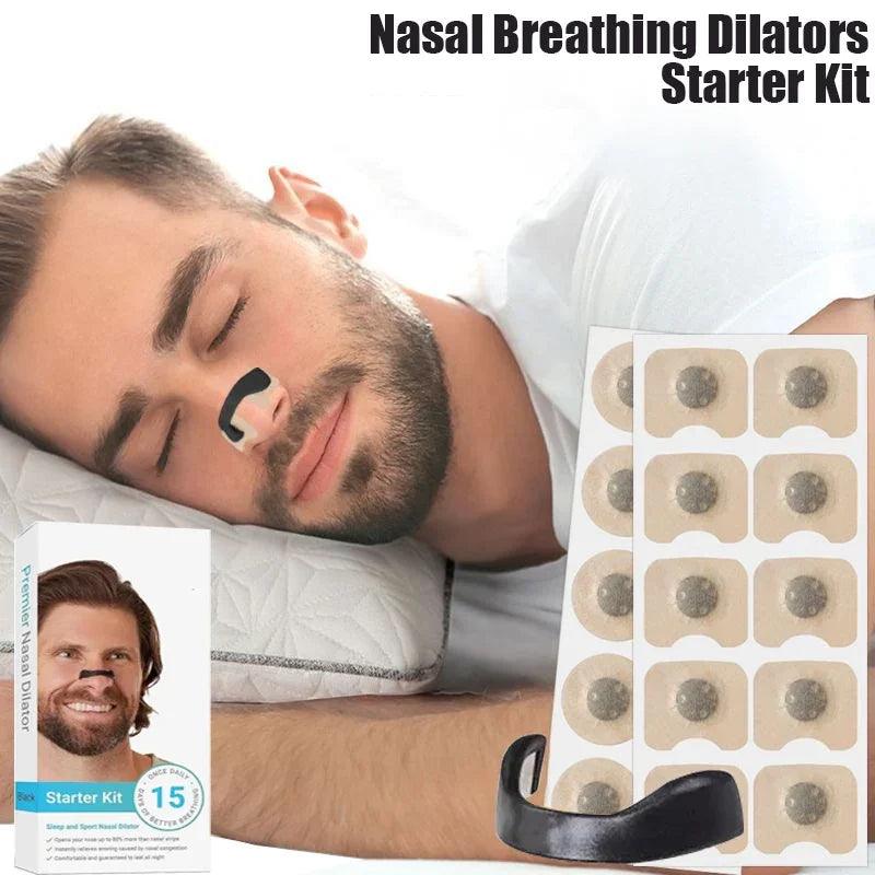 InstaRelief ™ - Magnetic Nasal Strips Nasal Breathing Dilators Kits Increase Air Intake Improve Sleeping Reduce Snoring for Nighttime - InstaRelief